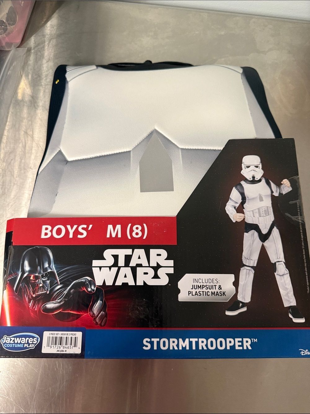 Star Wars Stormtrooper Halloween Costume for Children Youth Boys Girl Size M(8) - Picture 2 of 7